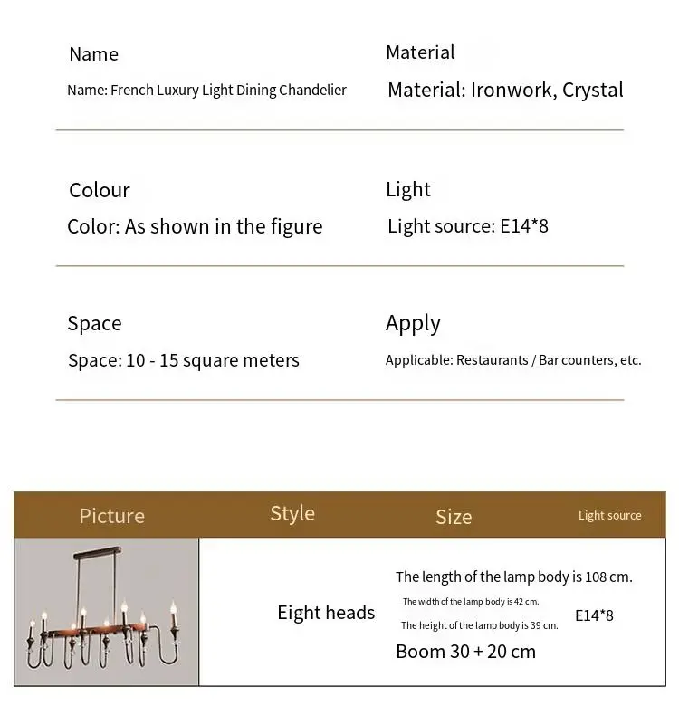 Home Restaurant Decor Brown Crystal Iron LED Pendant Chandelier Adjustable Height Dimmable Ceiling Light for Hotel Banqu — view 4