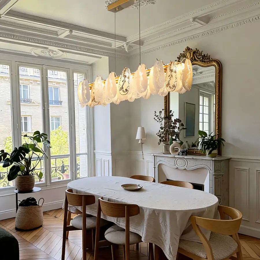 Luxury Modern Gold Villa Home Restaurant Banquet Hall Decor Dimmable Chandelier Lamp Led Pendant Light Adjustable Height — view 1