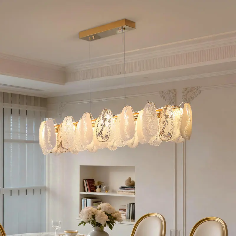 Luxury Modern Gold Villa Home Restaurant Banquet Hall Decor Dimmable Chandelier Lamp Led Pendant Light Adjustable Height — view 2