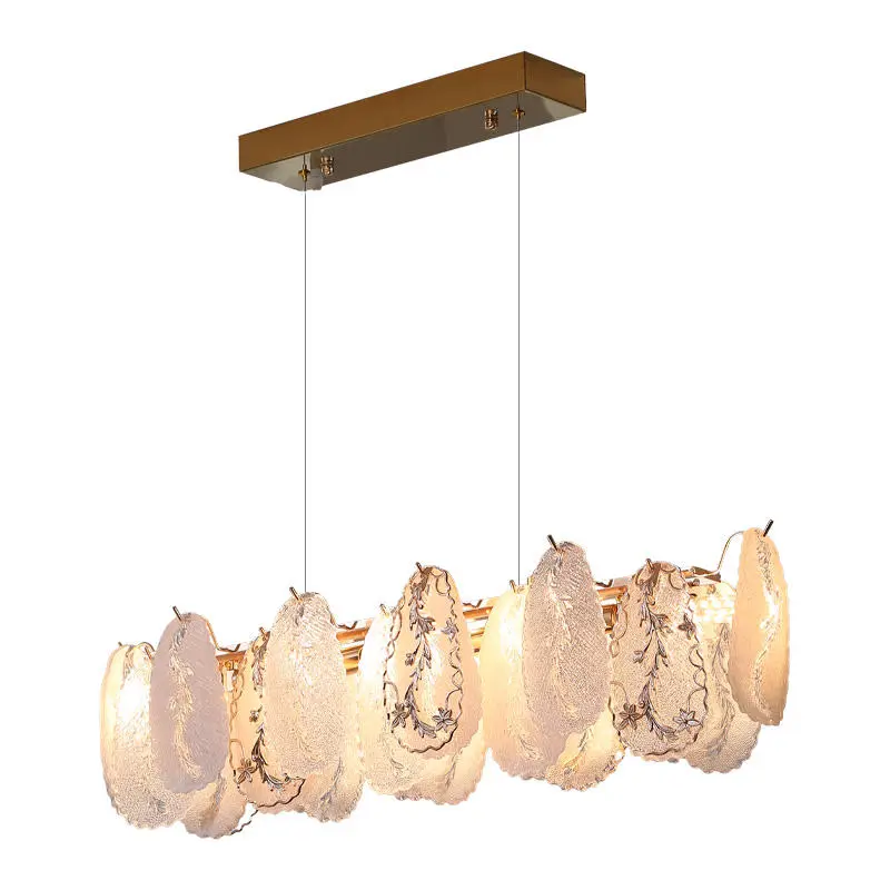 Luxury Modern Gold Villa Home Restaurant Banquet Hall Decor Dimmable Chandelier Lamp Led Pendant Light Adjustable Height — view 5