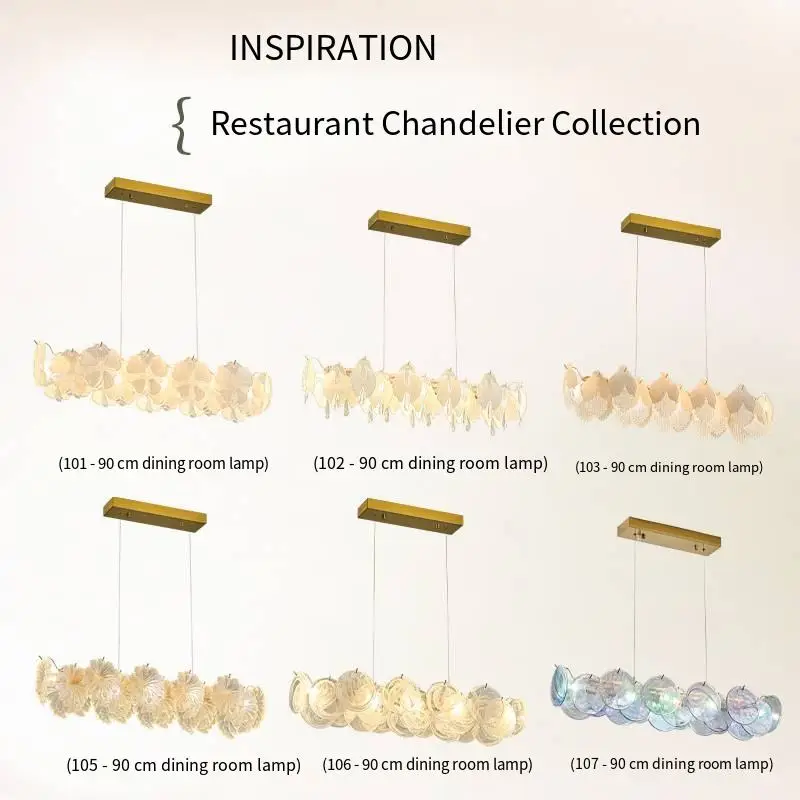 Luxury Wedding Banquet Hall Villa Glass Iron Chandelier Lamp for Home Decor Modern Restaurant Bar Counter Pendant Light — view 4