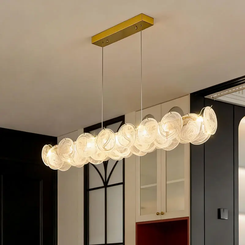 Luxury Glass Modern Pendant Light Chandelier Lamp for Wedding Banquet Hall Home Decor Indoor for Bar Hotel Lobby Hanging — view 1