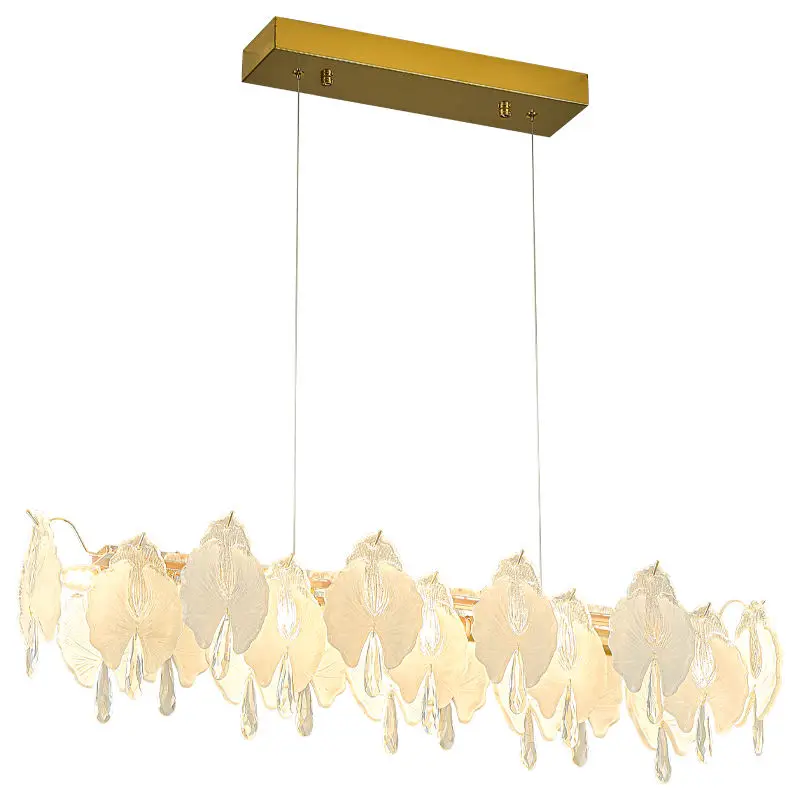 Luxury Glass Bar Counter Hotel Restaurant Hanging Lamp Chandelier Lamp for Wedding Banquet Hall Home Decor Modern Pendan — view 6