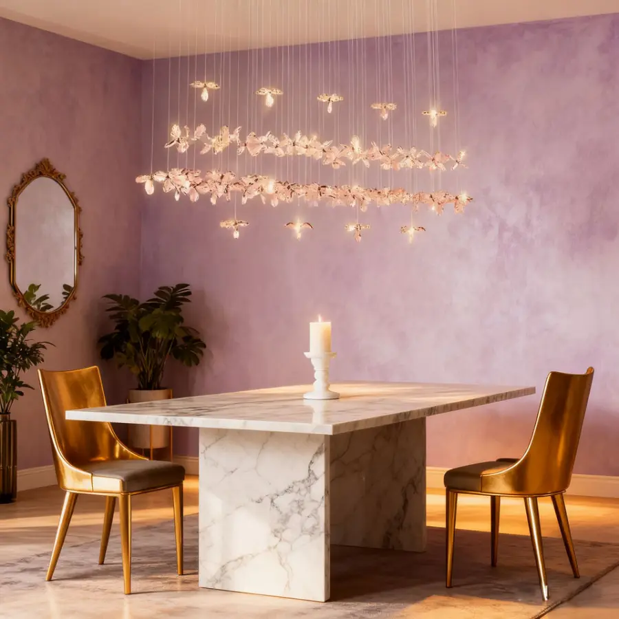 Wedding Banquet Hall Luxury Crystal LED Pendant Lamp for Dining Home Restaurant Decor Stainless Steel Modern Chandelier — view 2