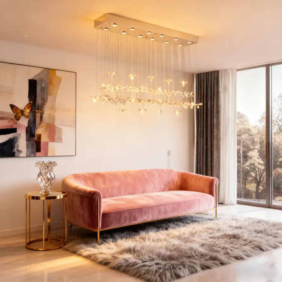 Wedding Banquet Hall Luxury Crystal LED Pendant Lamp for Dining Home Restaurant Decor Stainless Steel Modern Chandelier — view 5