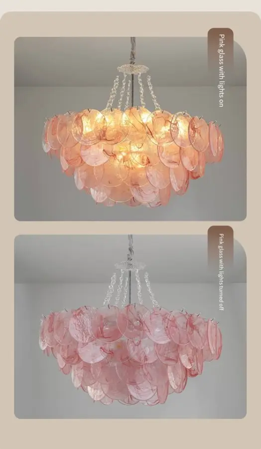 French Luxury Murano Chandelier Wedding Banquet Hall Villa LivingRoom Bedroom Villa Iron Glass Ceiling Hotel Chandelier — view 6