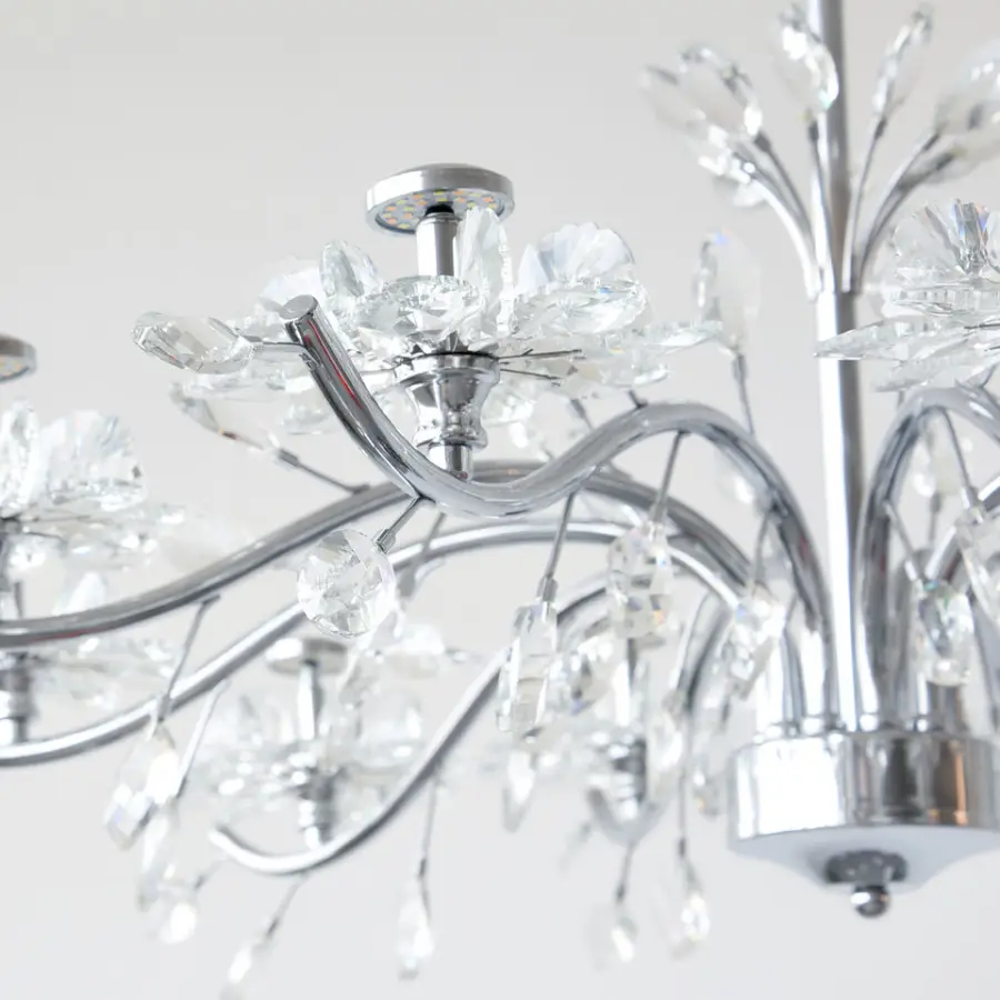 French Modern Crystal Wedding Banquet Hall Chandelier Lamp for Villa Livingroom Bedroom Ceiling Mounted Bedroom Pendant — view 4