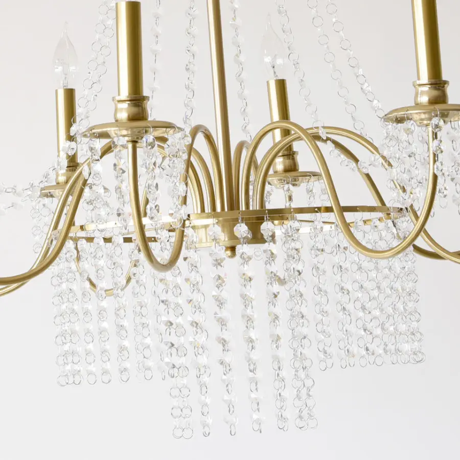 Modern Luxury French Crystal Villa Home Decor Chandelier Lamp Living Room Bedroom Hotel Wedding Banquet Hall Pendant Lig — view 4