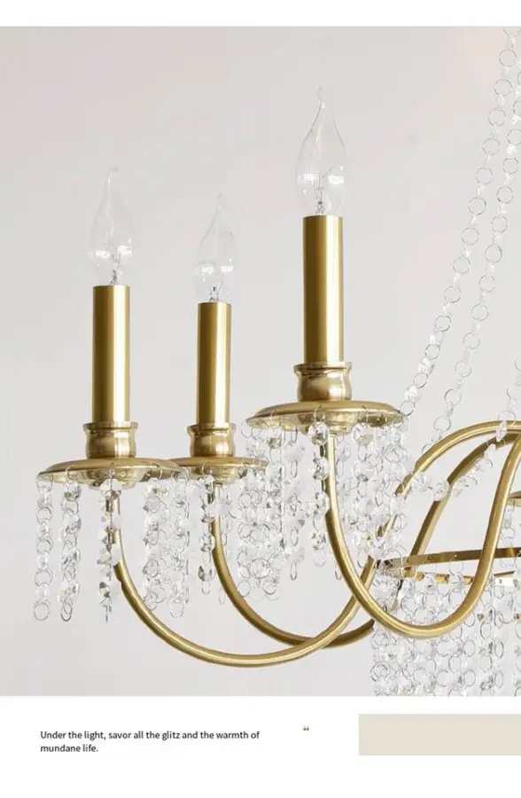 Modern Luxury French Crystal Villa Home Decor Chandelier Lamp Living Room Bedroom Hotel Wedding Banquet Hall Pendant Lig — view 6