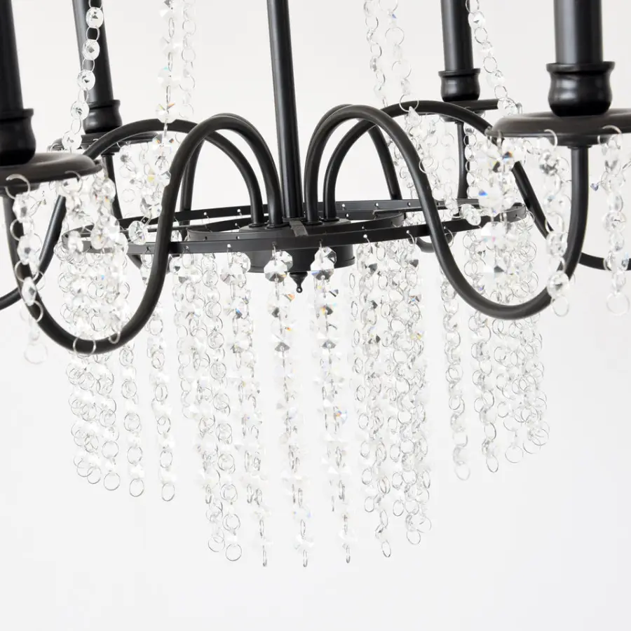 Modern Light Luxury French Crystal Villa Home Chandelier Lamp Living Room Bedroom Hotel Wedding Banquet Hall Pendant Lig — view 6