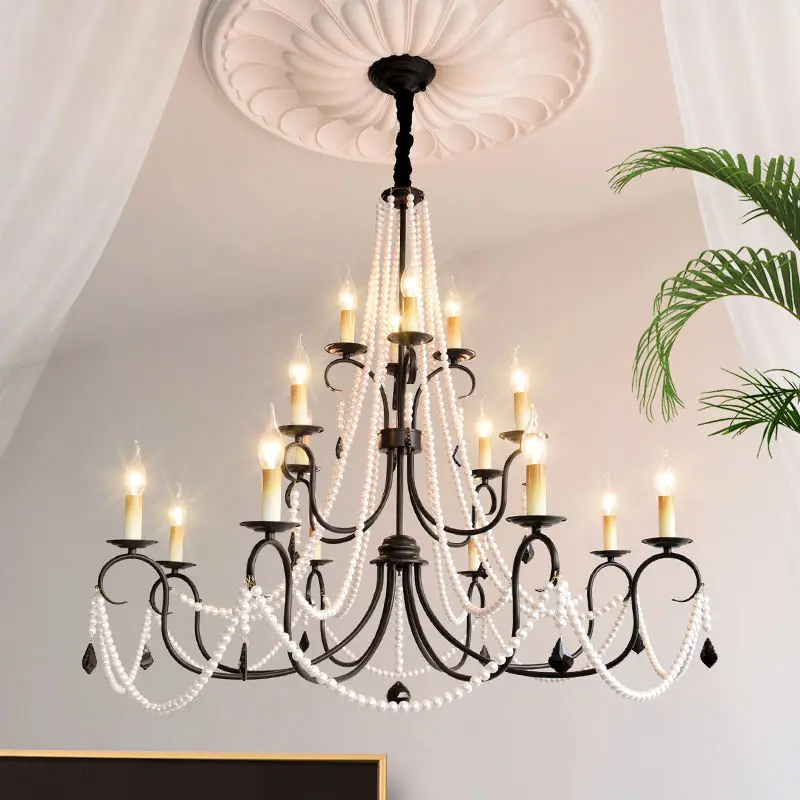 Wedding Banquet Luxury Crystal Pendant Lamp Villa Inspired Candle Chandelier Light for Restaurant Hotel Princess Room — view 1