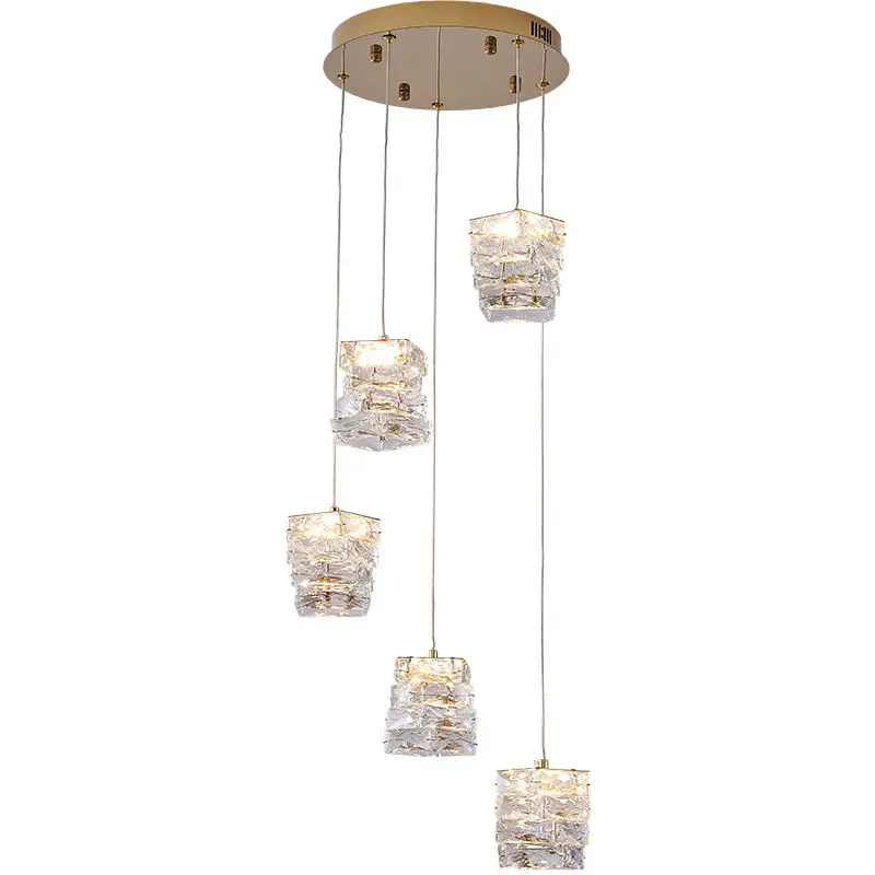 Modern High-End Crystal Dining Room Chandelier Luxury Light Bar Pendant Lamp with Adjustable Height Elegant Dining — view 3