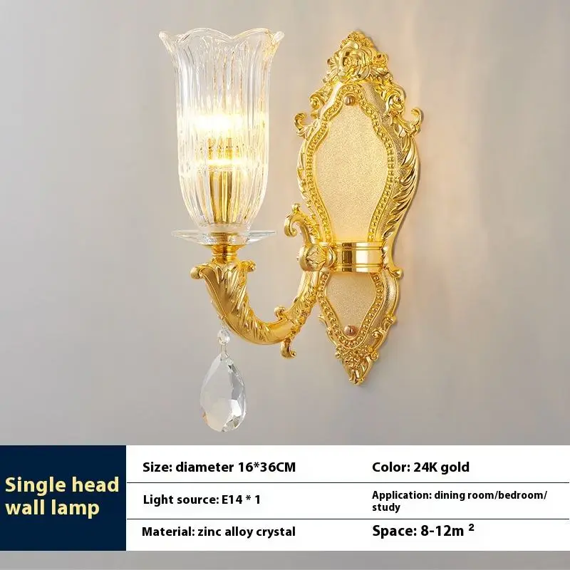 European Luxury Glass Modern Wedding Banquet Hall Gold Adjustable Height LED AC Ceiling Pendant Lamp Villa Living Room H — view 6