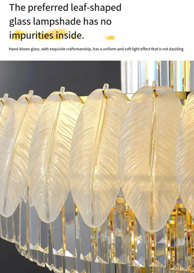 Villa Stair Luxury Crystal Large Hardware Chandelier Lamp LED Home Hotel Fixture Banquet Hall Ceiling Pendant Light Adju — view 5