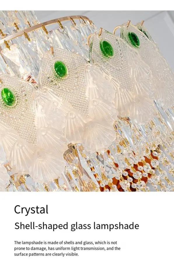 Luxury Large Gold K9 Crystal Villa Stair Banquet Hall Hardware Ceiling Chandelier Light Hotel Home Decor Corridor Pendan — view 4