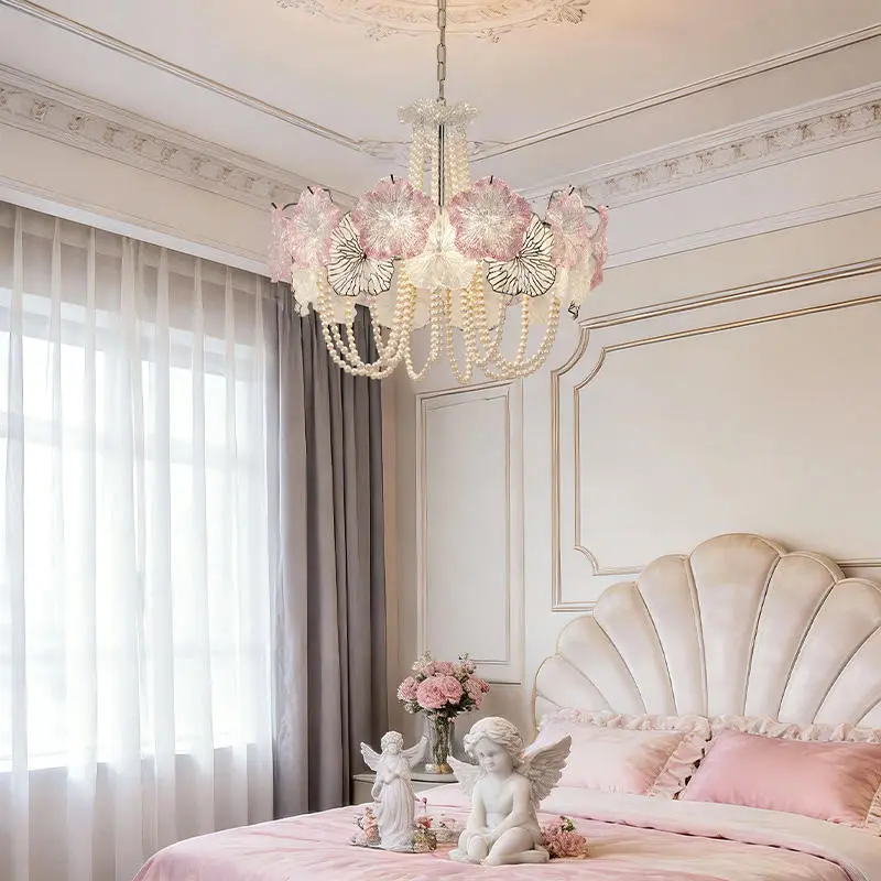 Modern Luxury Adjustable Iron Glass Pendant Lamp Hotel Living Room Bedroom Decor Ceiling Chandelier with LED Dimmable Li — view 3