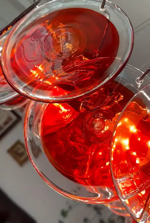 Luxury Red Home Bedroom Ceiling Pendant Lamp Iron LED Chandelier Lamp Banquet Hall Villa Bar Home Decor Glass LED Living — view 5