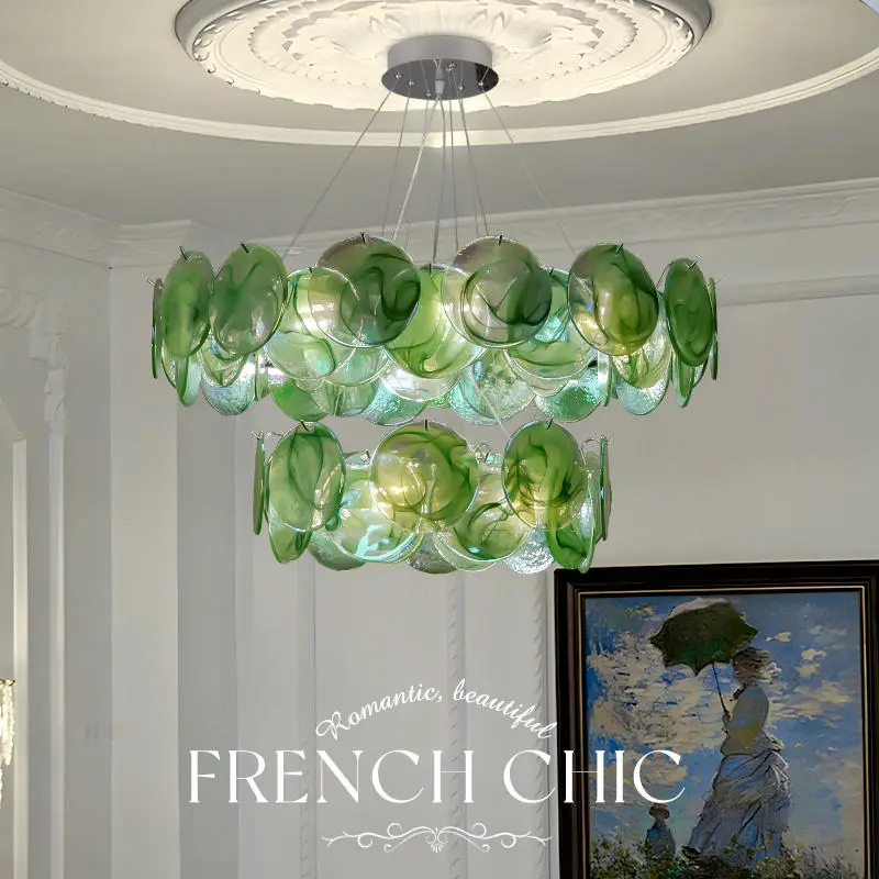 Luxury Chandelier Lamp Modern Livingroom Banquet Hall Villa Bar Whole House Hotel Decor Iron Glass LED Ceiling Pendant L — view 2