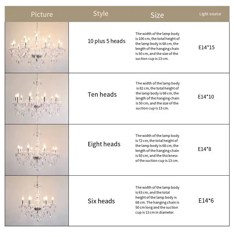 Wedding Banquet Hall Modern LED Crystal Chandelier Light Home Hotel Villa Decor Romantic Candle Iron Glass Adjustable He — view 5