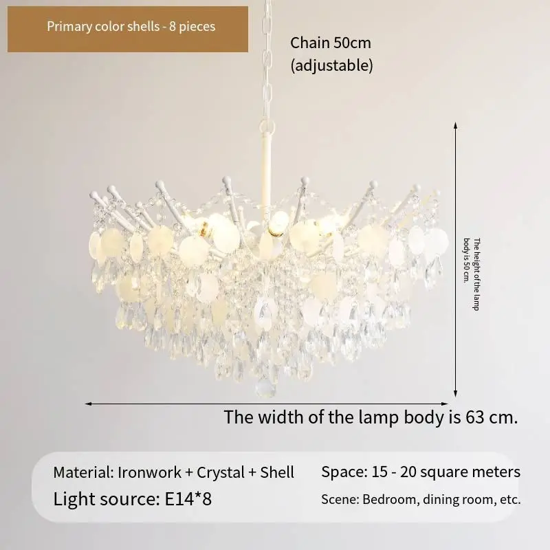 French Iron Pendant Luxury Home Hotel AC Ceiling Light Banquet Hall Decor Iron Crystal Hanging Light Fixtures Chandelier — view 2