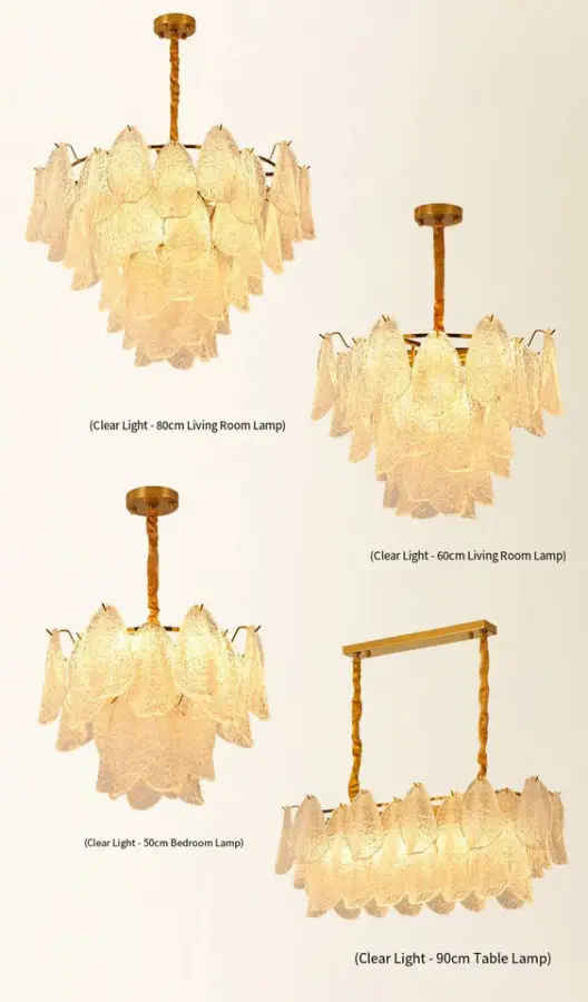 Modern Luxury Hotel Living Room Bedroom Decor Adjustable Iron Glass Pendant Ceiling Chandelier with LED Hanging Light — view 3