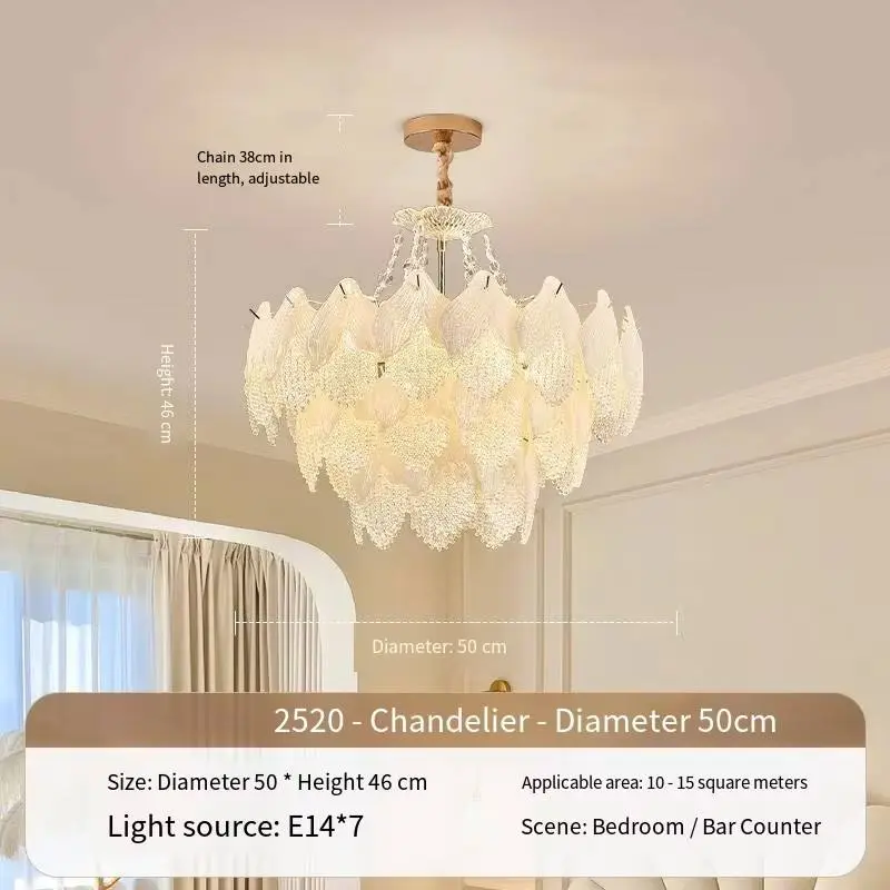 Luxury Crystal Modern Chandelier for Hotel Home Decor Adjustable Height Pendant Light Warm White LED for Living Room Bed — view 4