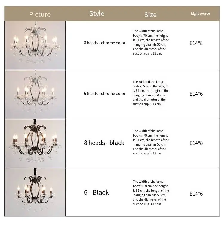 French Candle Iron Crystal Chandelier Light Modern Wedding Banquet Hall Home Hotel Villa Decor Pendant Lamp Adjustable H — view 5