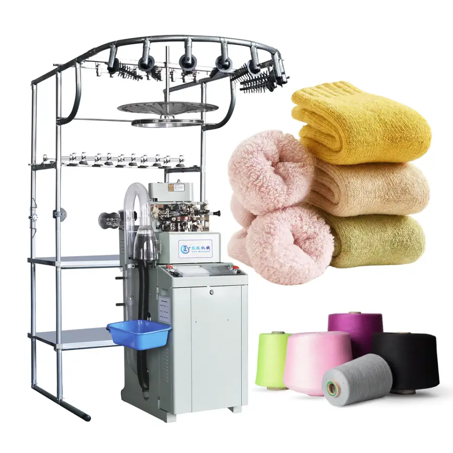 High-Speed Fully Electric Large-Capacity Sock Knitting Machine Automatic From Zhejiang China with Core Motor Component — view 3