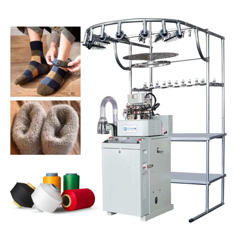 High-Speed Fully Electric Large-Capacity Sock Knitting Machine Automatic From Zhejiang China with Core Motor Component — view 4