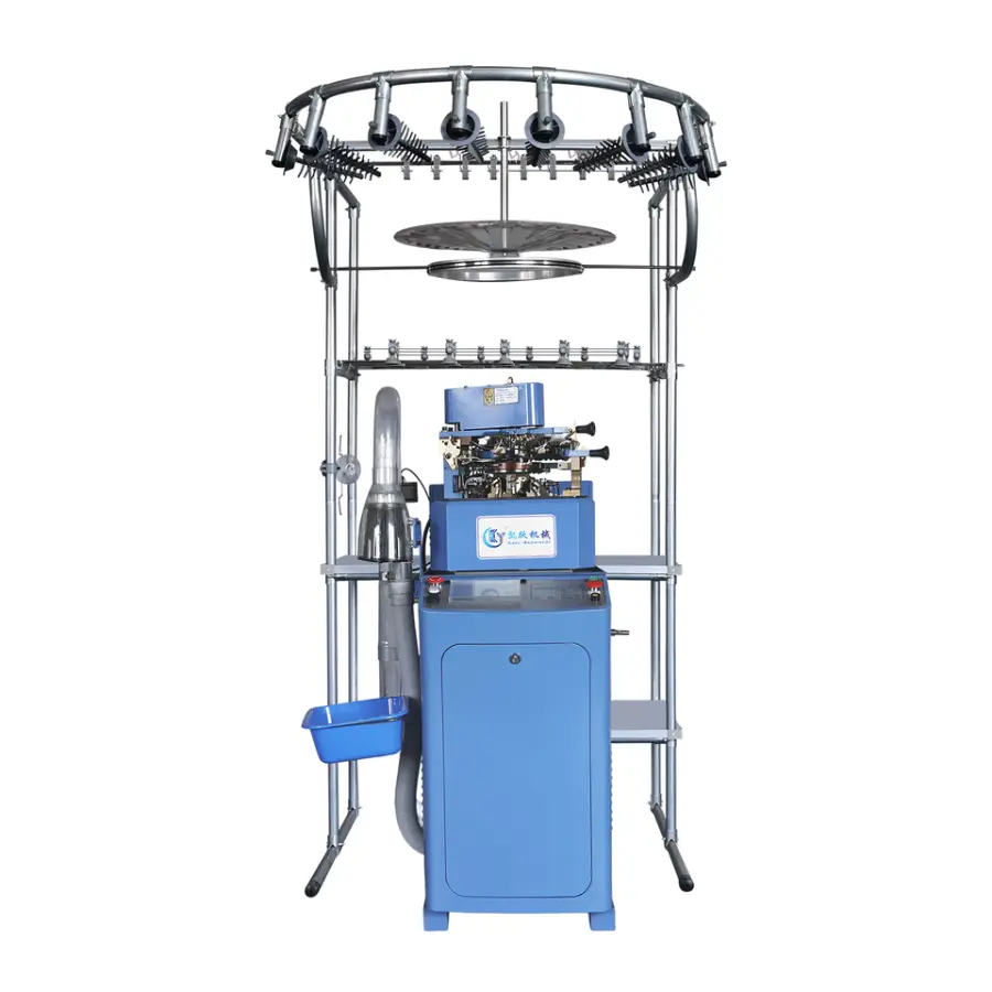 Automatic School & Home Terry Plain Sock Knitting Machine with Motor for Solid & Terry Color Socks — view 1