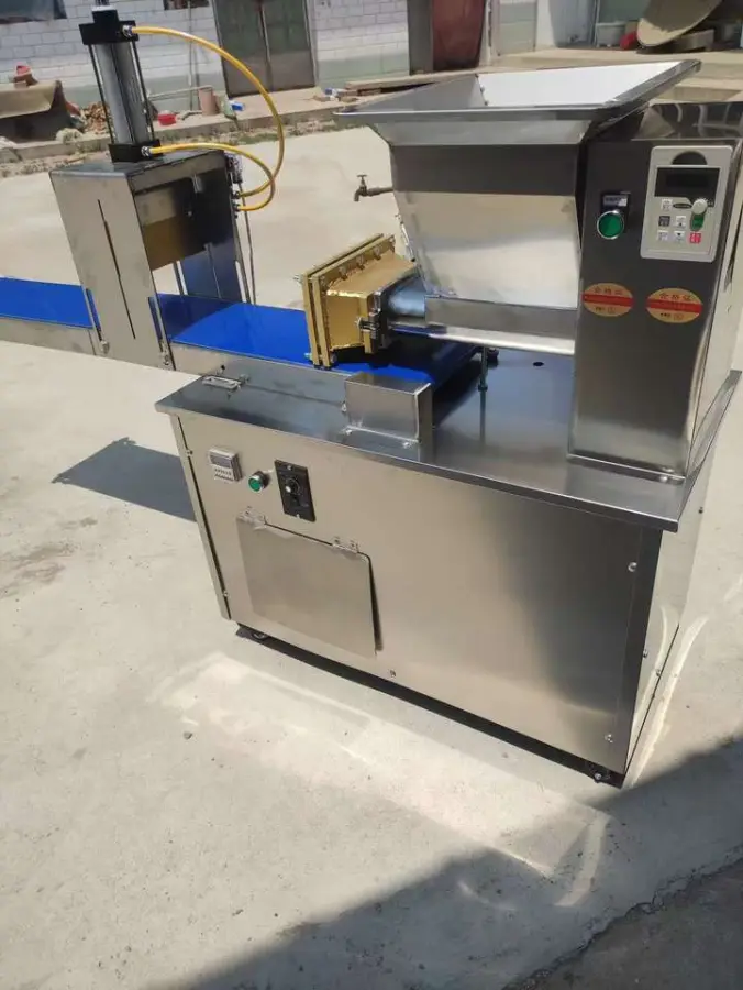 Industrial Dough Extruder Cutter Bread Dough Shaping Machine Adjustable Dough Strip Cutting Machine — view 4