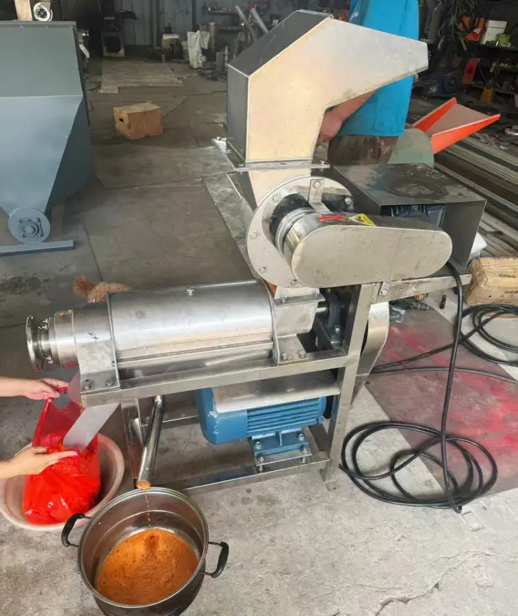 Stainless Steel Vegetable Fruit Crushing Juice Making Orange Apple Grape Juice Extrator Machine — view 2