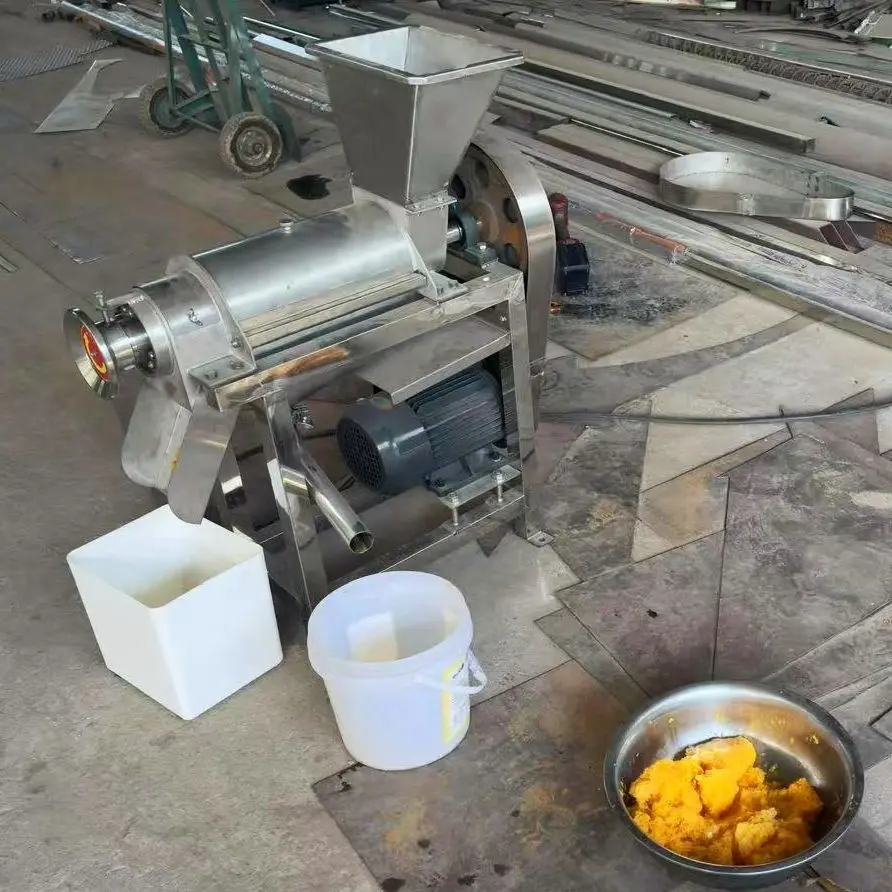 Stainless Steel Vegetable Fruit Crushing Juice Making Orange Apple Grape Juice Extrator Machine — view 5