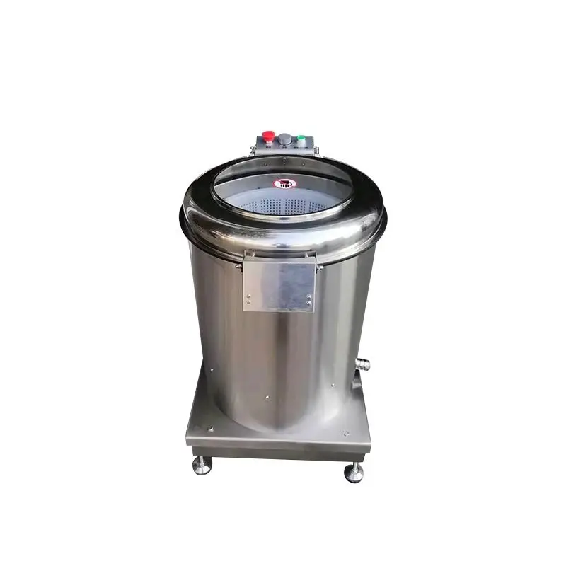 Stainless Steel Centrifugal Continuous Salads Cassava Potato Dewatering Machine Fruit Vegetable Dehydrator — view 2