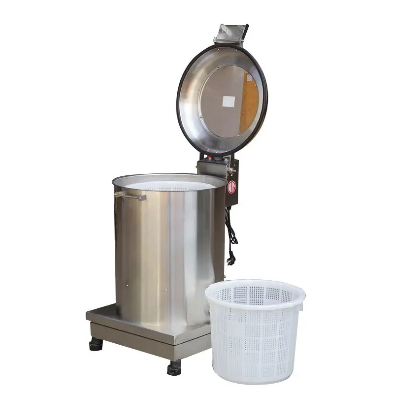 Stainless Steel Centrifugal Continuous Salads Cassava Potato Dewatering Machine Fruit Vegetable Dehydrator — view 3