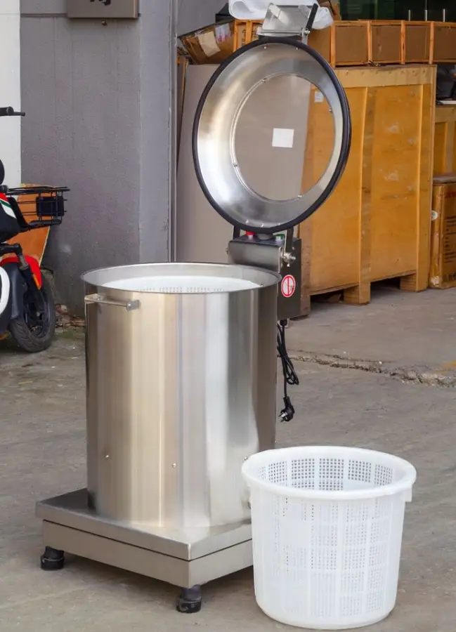 Stainless Steel Centrifugal Continuous Salads Cassava Potato Dewatering Machine Fruit Vegetable Dehydrator — view 5