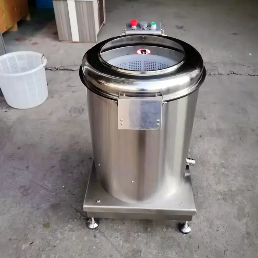 Stainless Steel Centrifugal Continuous Salads Cassava Potato Dewatering Machine Fruit Vegetable Dehydrator — view 6