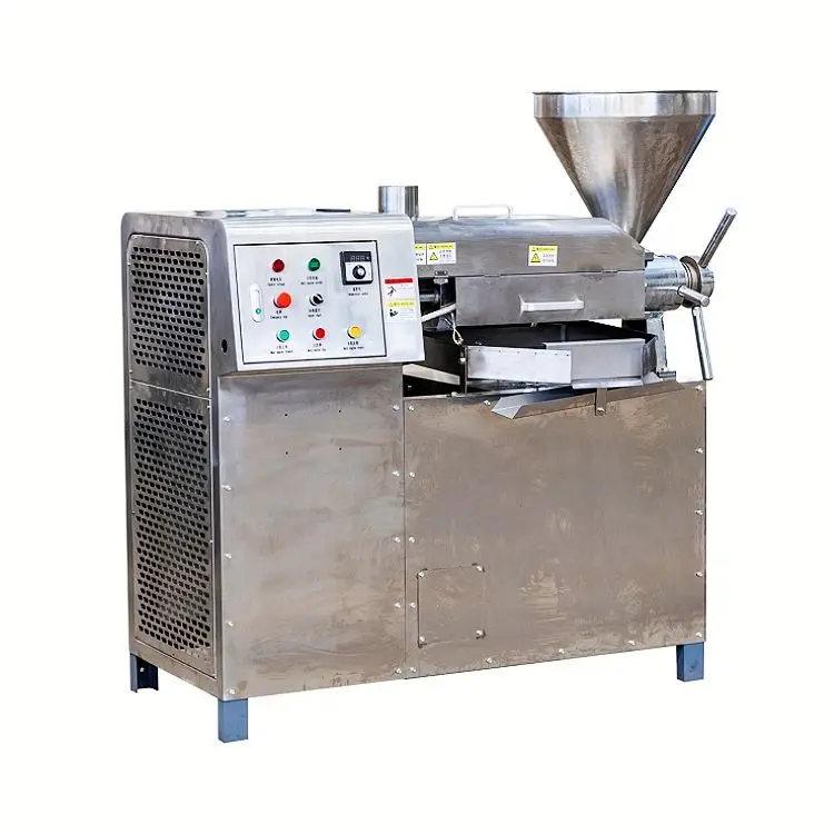Automatic Screw Oil Press Machine Sunflower Sesame Soybean Cooking Oil Extractor Making Machine — view 1