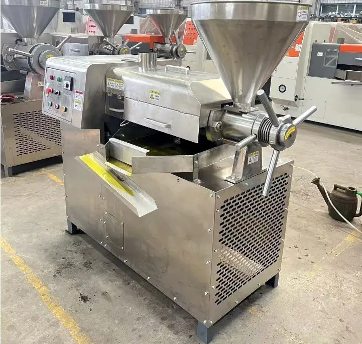 Automatic Screw Oil Press Machine Sunflower Sesame Soybean Cooking Oil Extractor Making Machine — view 4