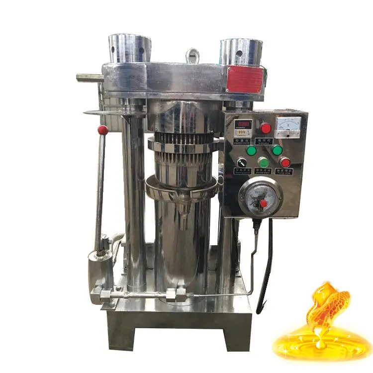 Small Cocoa Butter Hydraulic Oil Extractor Machine Almond Olive Peanut Seed Oil Press Machine — view 1