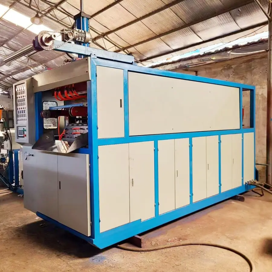 Disposable Plastic Water Cup Making Machine PP PE PS PET Thermoforming Food Container Machine — view 6