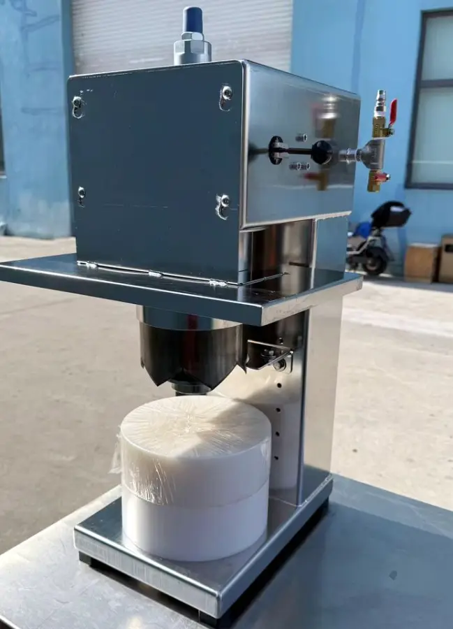Automatic Electric Food Beverage Can Opener Machine Pneumatic Aluminum Tin Can Open Machine — view 4