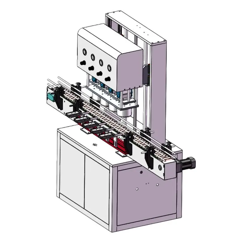 Full Automatic Cap Feeding and Vaccum Plastic Bottle Glass Jar Capper Capping Twisting Machine — view 2