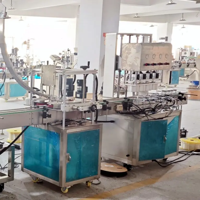 Full Automatic Cap Feeding and Vaccum Plastic Bottle Glass Jar Capper Capping Twisting Machine — view 3