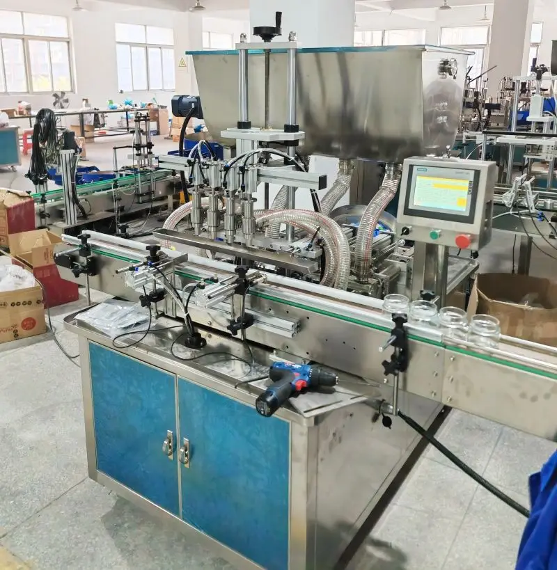 Full Automatic Cap Feeding and Vaccum Plastic Bottle Glass Jar Capper Capping Twisting Machine — view 4