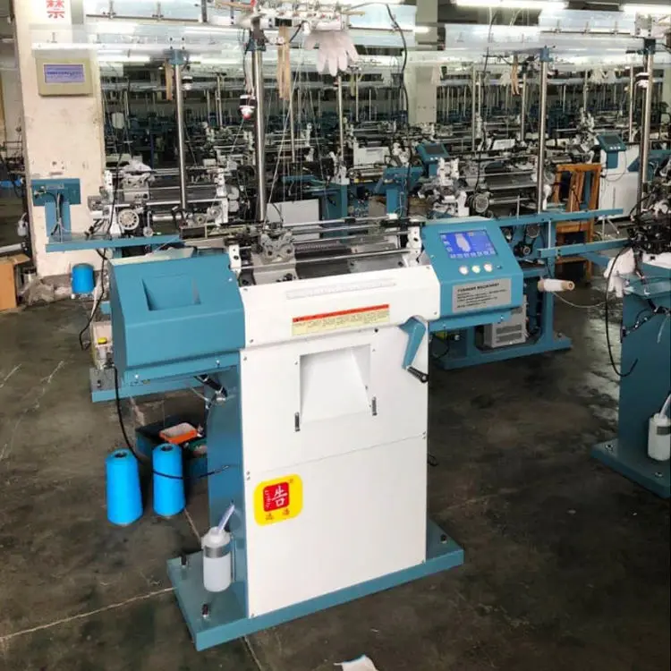 Fully Automatic Cnc 7G 10G 18G Computerized Making Work Cotton Knitted Hand Glove Knitting Machine — view 4