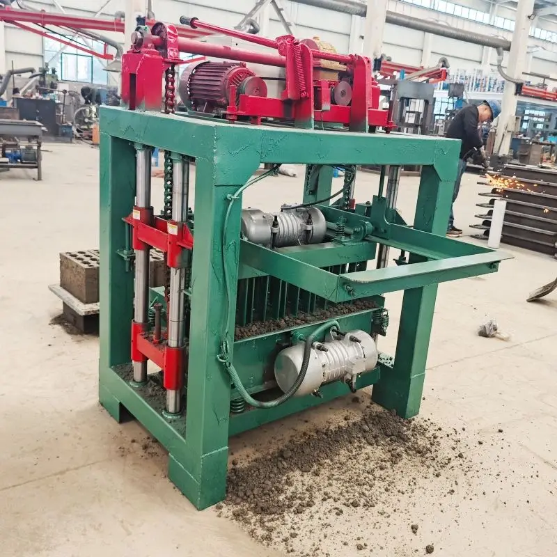 Automatic Cement Concrete Block Making Machine Hydraulic Press Hollow Brick Production Machine — view 5