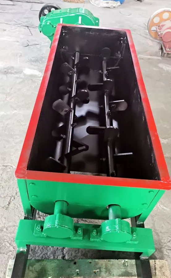 Horizontal Clay Soil Mixing Machine Double Shaft Coal Slurry Sludge Mixer for Clay Brick Machine — view 4