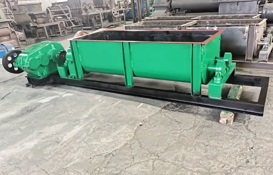 Horizontal Clay Soil Mixing Machine Double Shaft Coal Slurry Sludge Mixer for Clay Brick Machine — view 6
