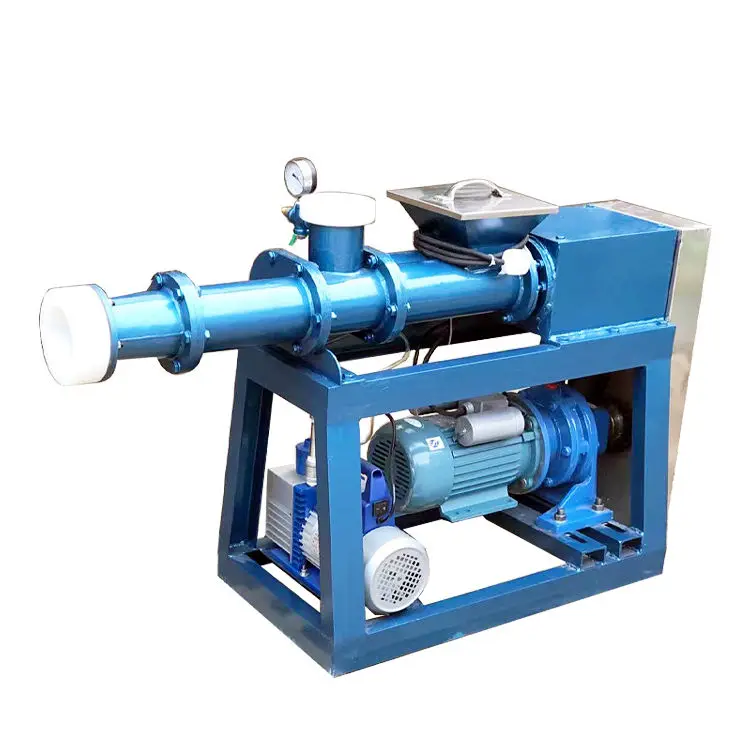 Stainless Steel Vacuum Clay Kneading Mixing Machine Automatic Vacuum Pug Mill Clay Extruder Machine — view 2